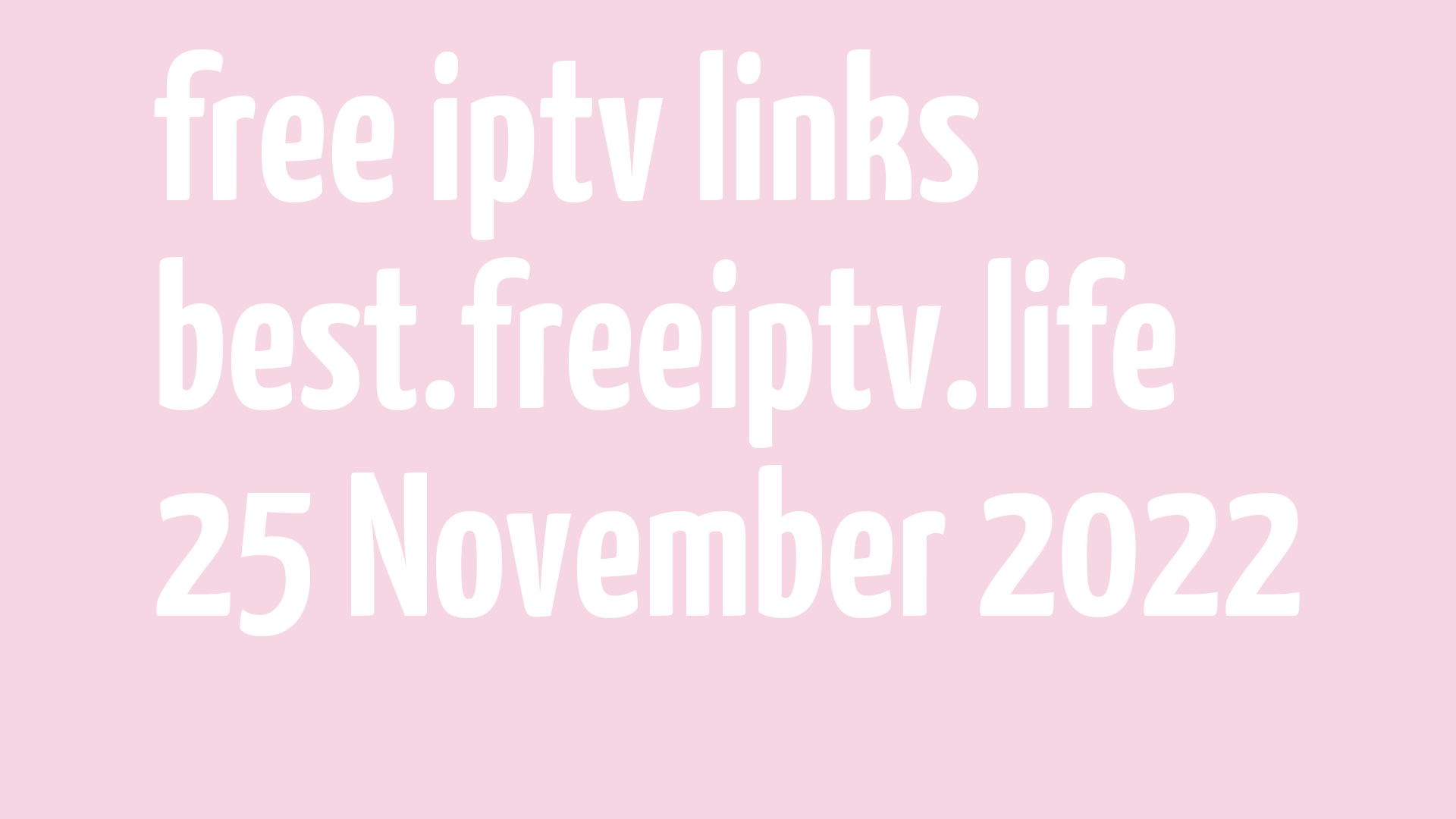 free iptv links 241122